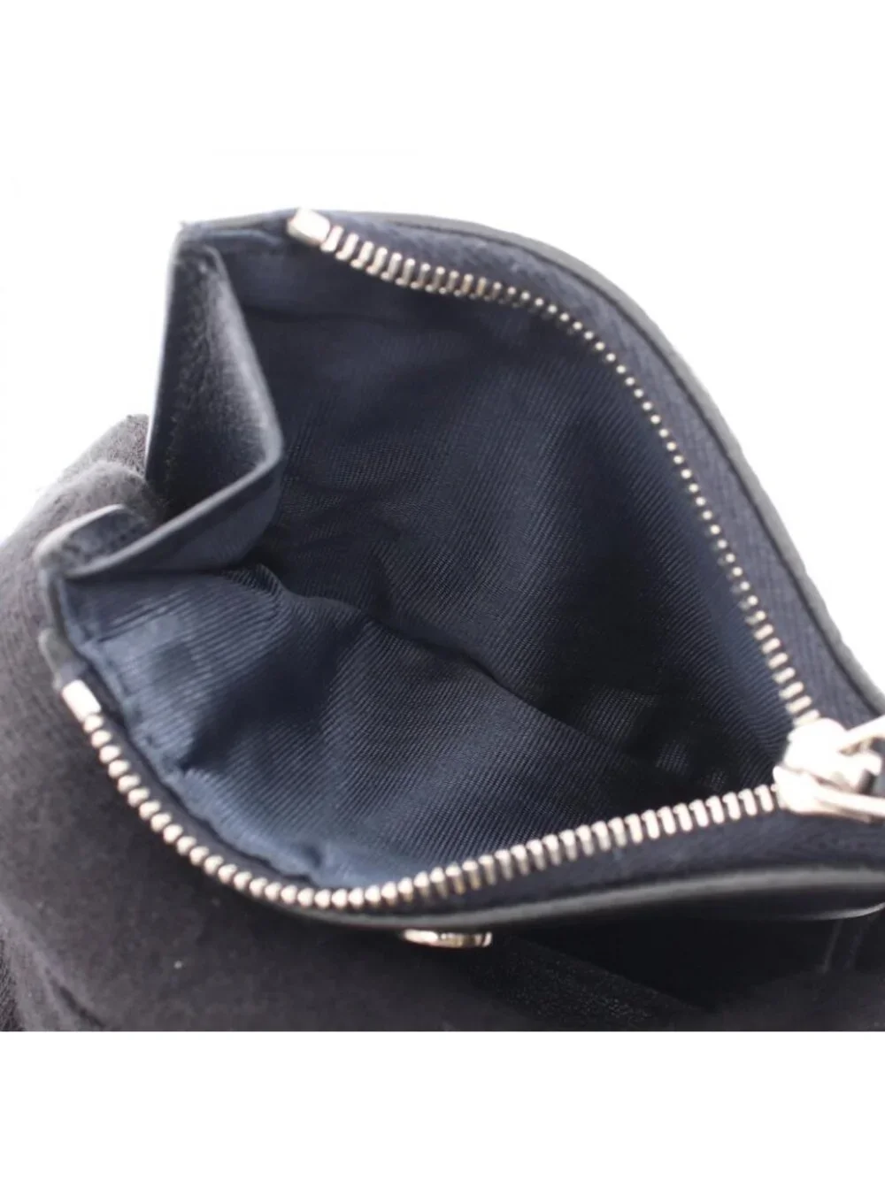 Gucci Bifold Wallet Micro Guccissima Navy Leather Compact - Picture 4 of 7